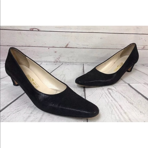 ferragamo black heels